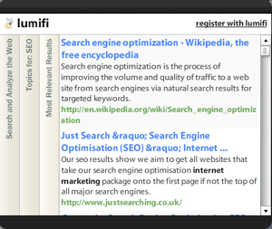 Lumifi – Web Search Without a Web Browser