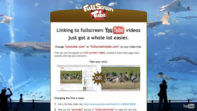 Full Screen Tube