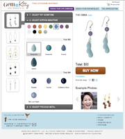 A design-your-own necklace website