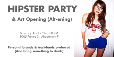 Hipster Party Flyer