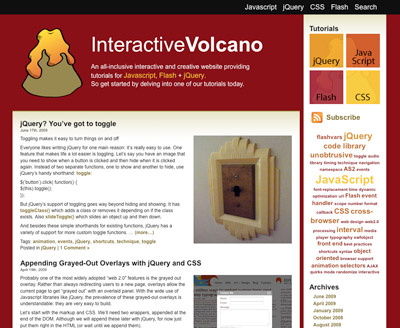 Interactive Volcano